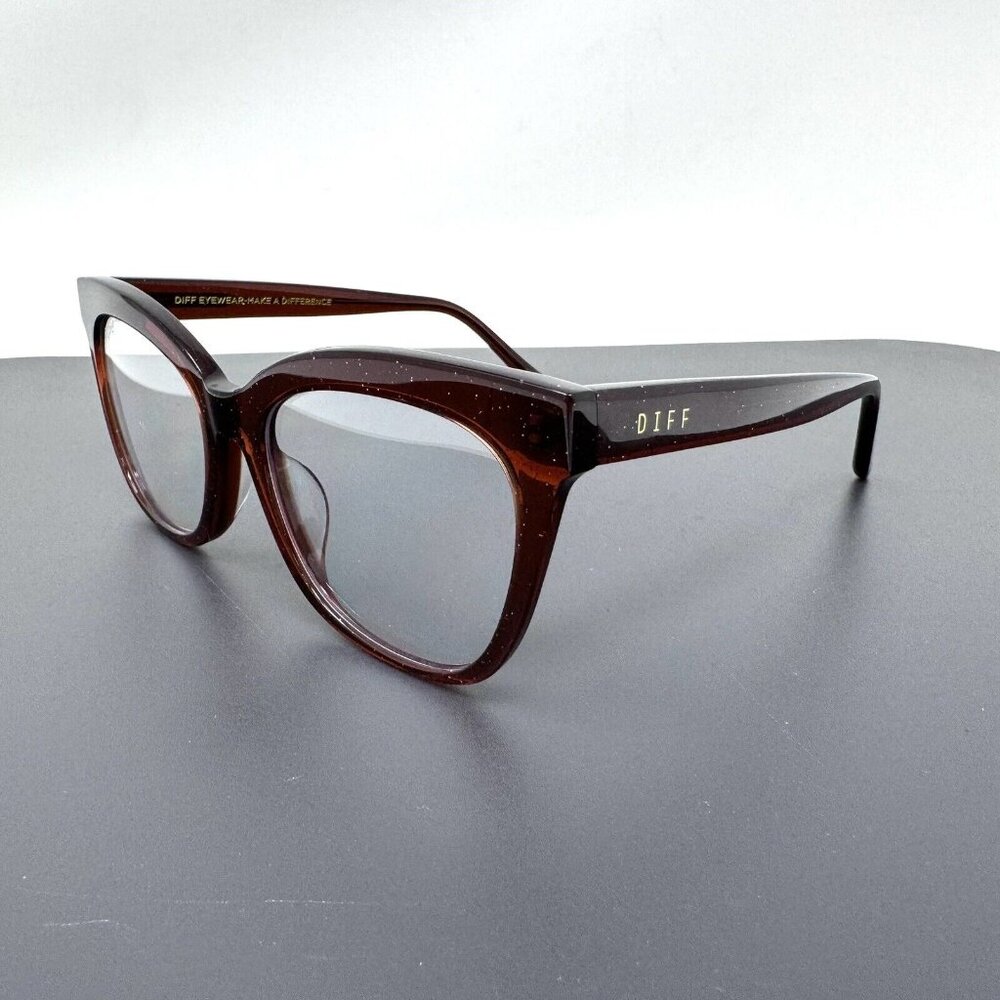 Diff Blue Light Glasses Winston DE01-0128-FCBBB Frames 52 [] 18 143